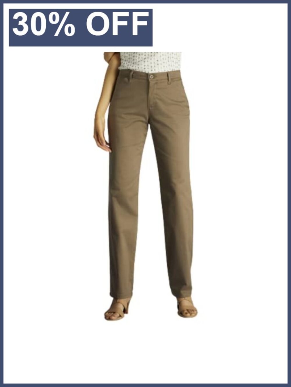 Relaxed Fit Straight Leg Work Pants Mid Rise Slacks